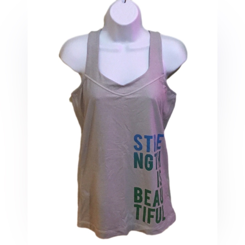 Reebok Gray Tank Top  Breathable ,Athletic Fit